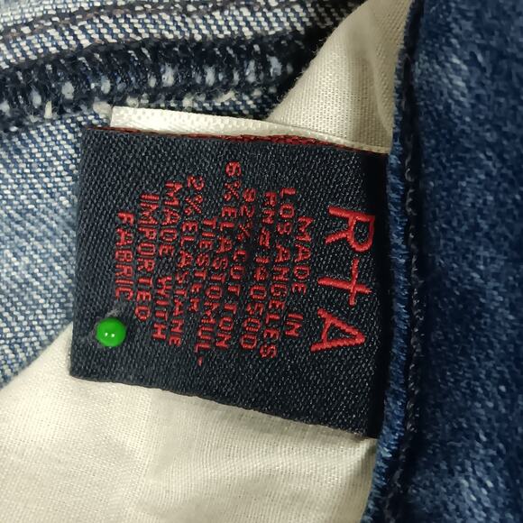 RtA Women's Skinny Jeans Size 26 Light Blue Wash - Picture 9 of 13